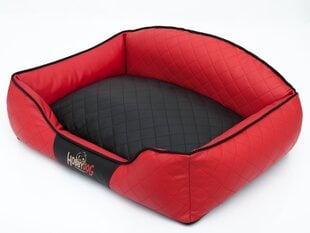 Hobbydog лежак Elite L, красный/черный, 65x50 см цена и информация | Лежаки, домики | 220.lv