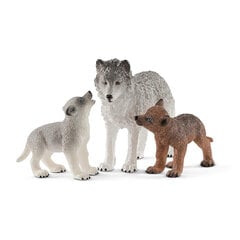 Figūriņa Motina vilks ar mazuļiem Schleich Wild Life цена и информация | Игрушки для мальчиков | 220.lv