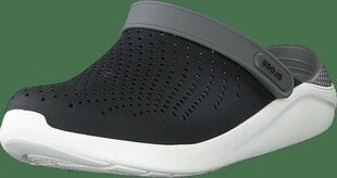 Apavi sievietēm LiterRide Crocs Clog Black/Smoke 204592-05M cena un informācija | Vīriešu iešļūcenes, čības, sandales | 220.lv