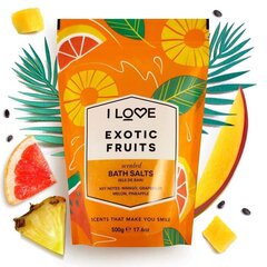 Соль для ванн I Love Exotic Fruit 500 г цена и информация | Масла, гели для душа | 220.lv