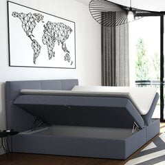 Кровать Selsey Satiri, 140x200 см, серая цена и информация | Кровати | 220.lv