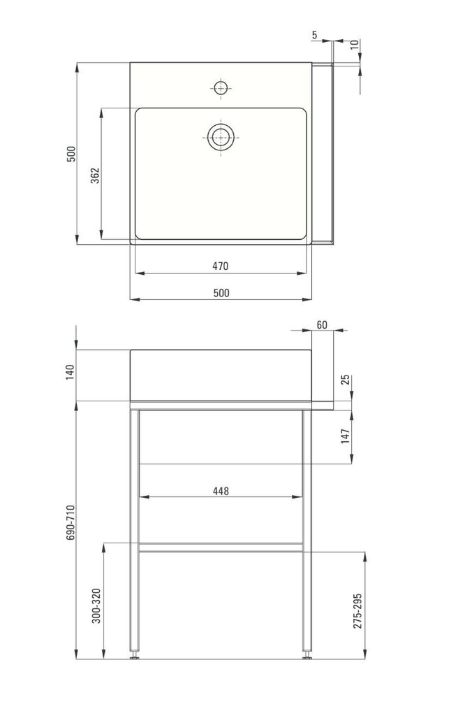 Deante izlietne Temisto ar iebūvētu konsoli CDTD6U5S, black mat/oak цена и информация | Izlietnes | 220.lv