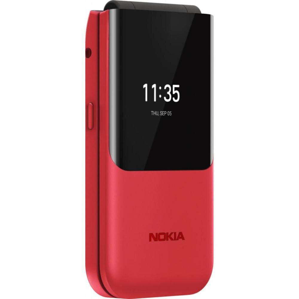 Nokia 2720 Flip, 4 GB, Dual SIM, Red cena un informācija | Mobilie telefoni | 220.lv