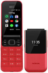 Nokia 2720 Flip, 4 GB, Dual SIM, Red цена и информация | Мобильные телефоны | 220.lv