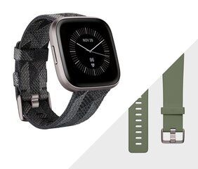 Fitbit Versa 2 (NFC), Special Edition, Smoke Woven/Mist Grey Aluminium цена и информация | Смарт-часы (smartwatch) | 220.lv