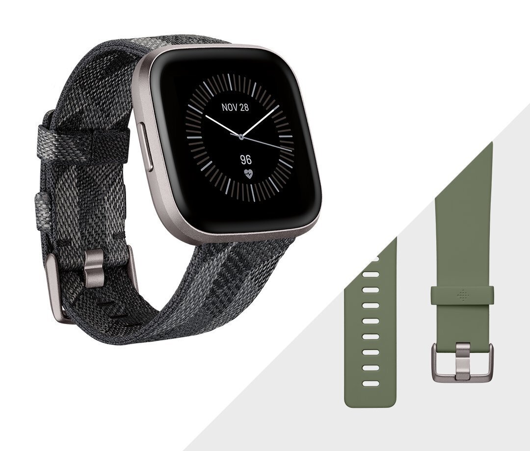 Fitbit Versa 2 Special Edition Smoke Woven/Mist Grey цена и информация | Viedpulksteņi (smartwatch) | 220.lv