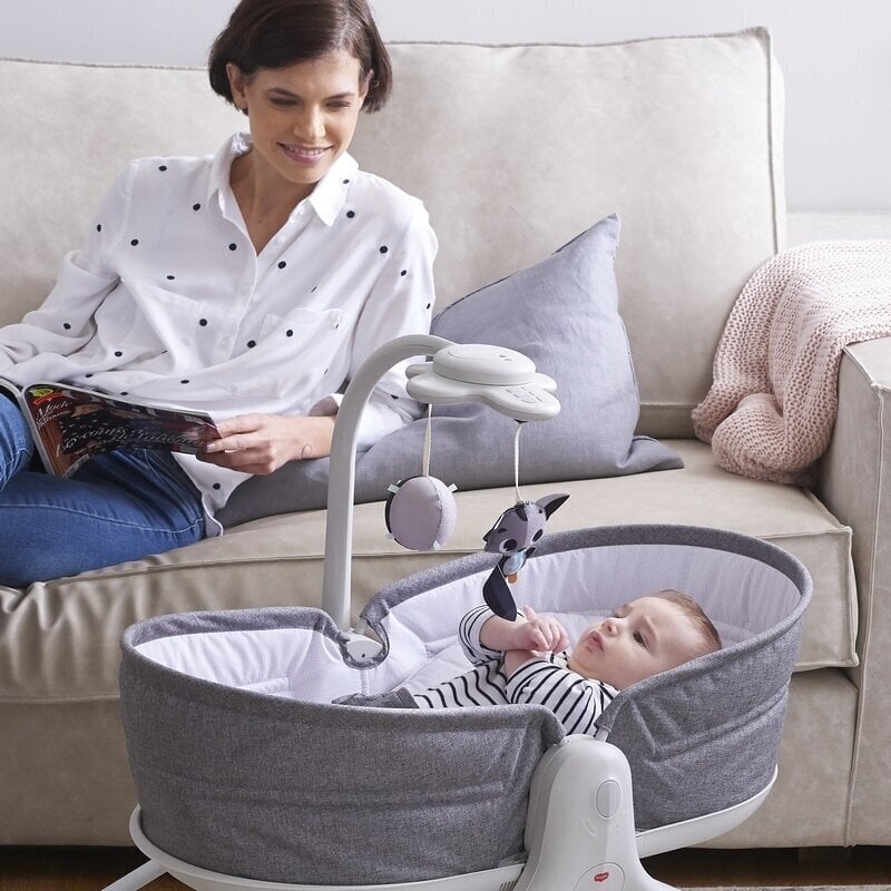 Gultiņa Tiny Love Rocker Napper 3in1, Grey cena un informācija | Bērnu šūpuļkrēsliņi | 220.lv