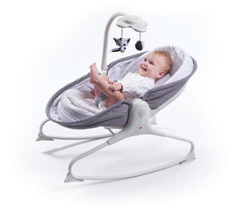 Gultiņa Tiny Love Rocker Napper 3in1, Grey cena un informācija | Bērnu šūpuļkrēsliņi | 220.lv