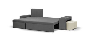 Stūra dīvāns Bellezza Dakota, melns/zaļš cena un informācija | Stūra dīvāni | 220.lv