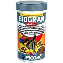 Podac Biogran Medium vidējās granulas zivīm 250ml 120g cena un informācija | Prodac Zoo preces | 220.lv