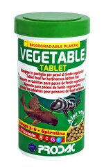 Prodac Vegetable Tablet veģetārās tabletes grunts zivīm 1200ml 750g cena un informācija | Zivju barība | 220.lv