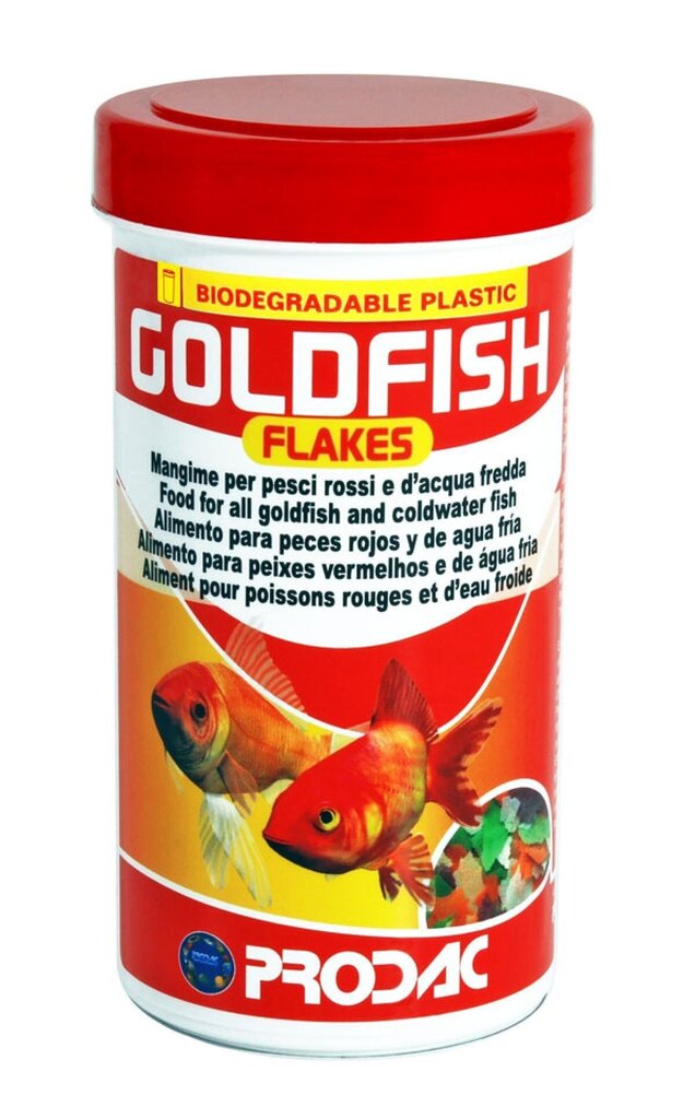 Prodac Goldfish Flakes pārslas zelta zivtiņām 1200ml 160g цена и информация | Zivju barība | 220.lv