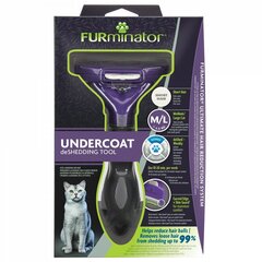 Фурминатор Undercoat deShedding для короткошерстных кошек, L цена и информация | Средства по уходу за животными | 220.lv