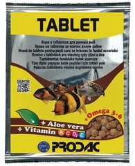 Prodac Tablet tabletes grunts zivīm 12g cena un informācija | Zivju barība | 220.lv