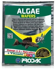 Prodac Algae Wafers augu tabletes zivīm 15g cena un informācija | Zivju barība | 220.lv