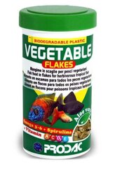 Prodac Vegetable Flakes pārslas zālēdāju zivīm 100ml 20g cena un informācija | Zivju barība | 220.lv