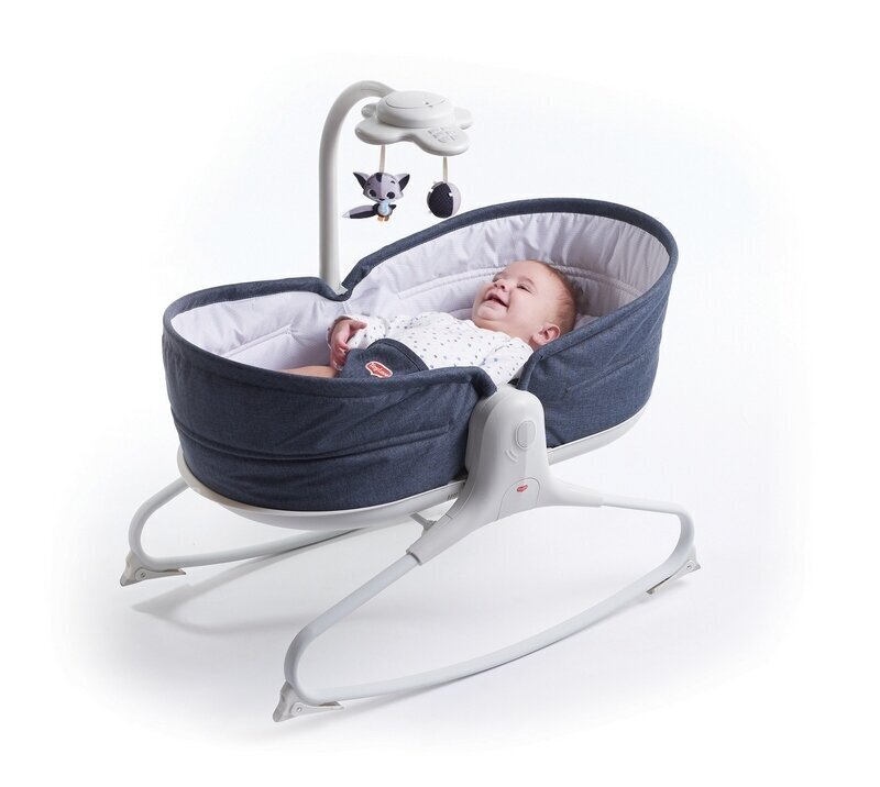 Gultiņa Tiny Love Rocker Napper 3in1, Denim cena un informācija | Bērnu šūpuļkrēsliņi | 220.lv