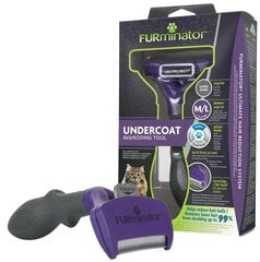 FURminator Undercoat deShedding для длинношерстных кошек, M/L цена и информация | Средства по уходу за животными | 220.lv