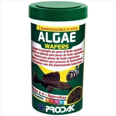 Prodac Algae Wafers augu tabletes zivīm 250ml 125g цена и информация | Zivju barība | 220.lv