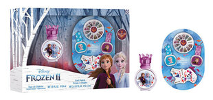 Kosmētikas komplekts meitenēm Disney Frozen II: tualetes ūdens EDT meitenēm 30 ml + nagu lakas 2 x 5 ml + spīdums nagiem cena un informācija | Bērnu smaržas | 220.lv