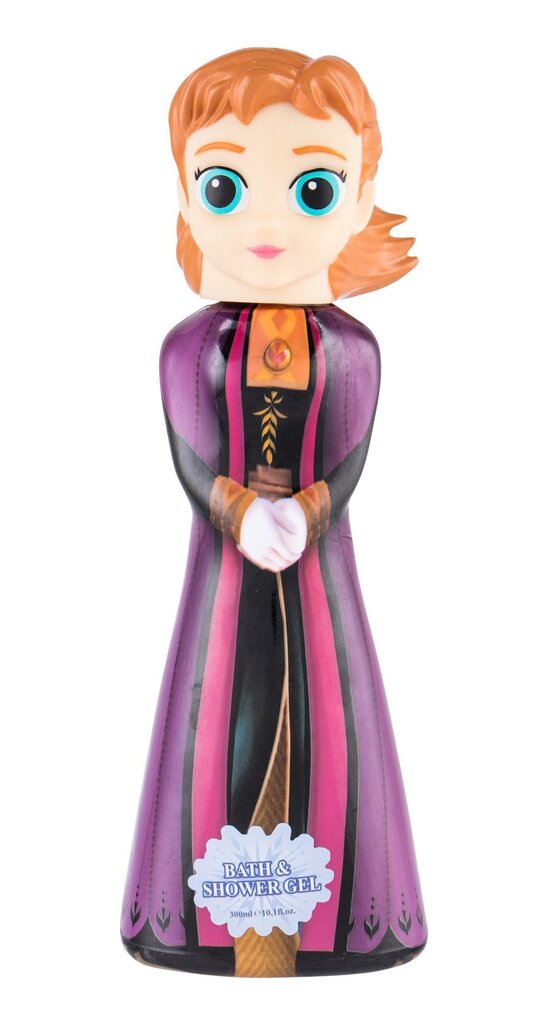 Dušas želeja Disney Frozen II Anna 3D meitenēm 300 ml cena un informācija | Bērnu kosmētika, līdzekļi jaunajām māmiņām | 220.lv