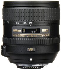 Nikon AF-S NIKKOR 24-85mm f/3.5-4.5G ED VR - Baltā kastītē (white box) cena un informācija | Objektīvi | 220.lv