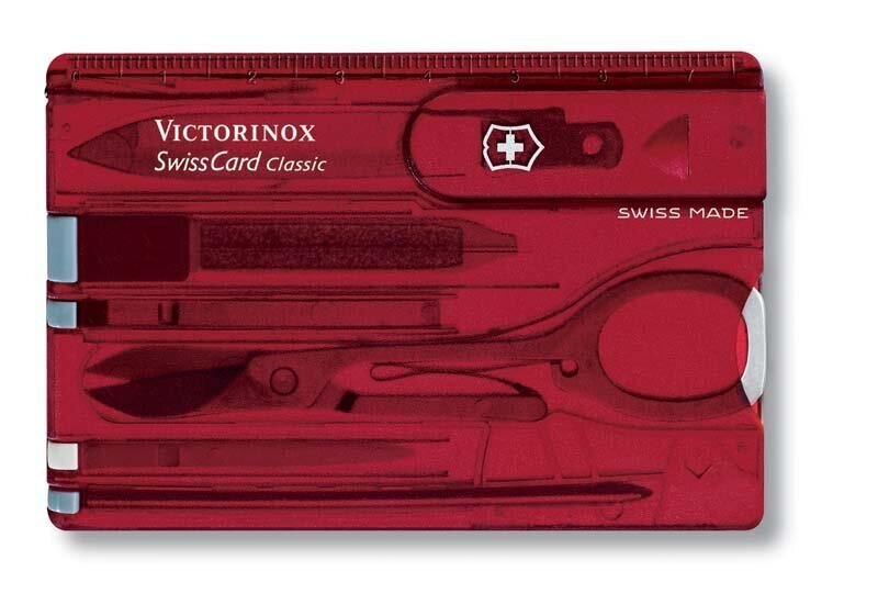 VICTORINOX Swisscard Classic Šveices Kartiņa цена и информация | Tūrisma naži, daudzfunkcionālie instrumenti | 220.lv