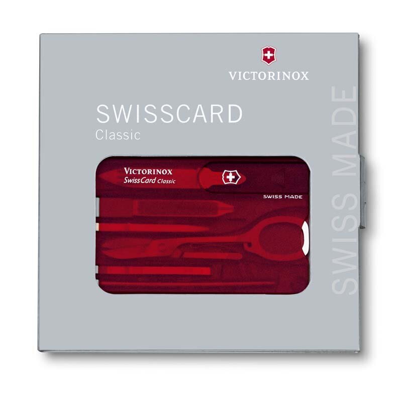 VICTORINOX Swisscard Classic Šveices Kartiņa цена и информация | Tūrisma naži, daudzfunkcionālie instrumenti | 220.lv
