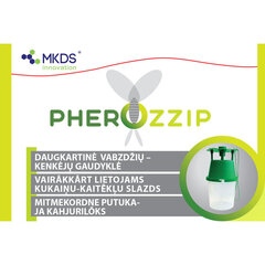 MKDS Pherozzip vairākkārt lietojams kukaiņu - kaitēkļu slazds cena un informācija | Augu kopšanas līdzekļi | 220.lv