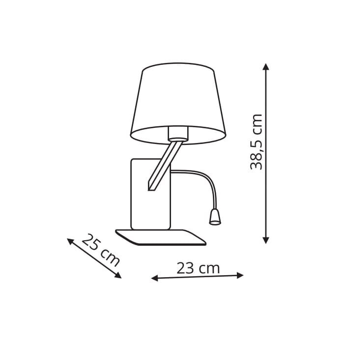 Light Prestige sienas lampa Dakota Black Left цена и информация | Sienas lampas | 220.lv