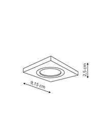 Light Prestige iebūvējamā lampa Metis White cena un informācija | Iebūvējamās lampas, LED paneļi | 220.lv