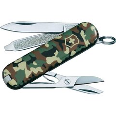 VICTORINOX Classic Sd Nazis Zaļa Maskēšanās cena un informācija | Tūrisma naži, daudzfunkcionālie instrumenti | 220.lv