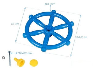 Детский капитанский руль (синий) 4IQ цена и информация | Детские игровые домики | 220.lv