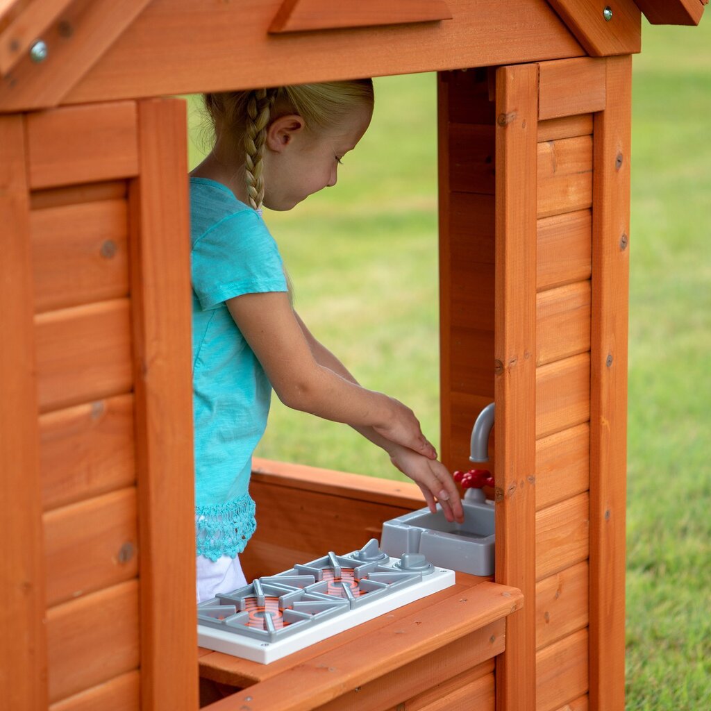 Деревянный игровой домик Backyard Discovery Timberlake Playhouse цена |  220.lv