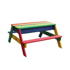 Piknika un spēļu galds ar saulessargu Axi Nick Rainbow цена и информация | Детские игровые домики | 220.lv