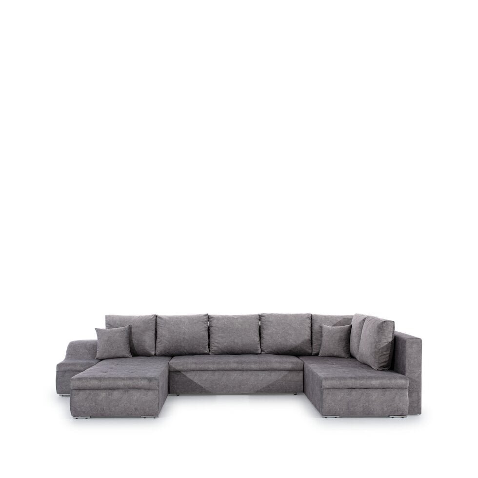 Stūra dīvāns NORE Giovanni, melns cena un informācija | Stūra dīvāni | 220.lv