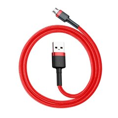 Baseus Cafule USB / micro USB QC3.0 2.4A 0.5M kabelis, sarkans (CAMKLF-A09) цена и информация | Кабели для телефонов | 220.lv