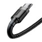 Baseus Cafule USB / micro USB QC3.0 2.4A 0.5M kabelis melns - pelēks (CAMKLF-AG1) cena un informācija | Savienotājkabeļi | 220.lv