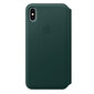 iPhone XS Max Leather Folio - Forest Grey, MRX42ZM/A cena un informācija | Telefonu vāciņi, maciņi | 220.lv