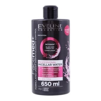 Micelārais ūdens Eveline Cosmetics Facemed+ 3in1 650 ml цена и информация | Sejas ādas kopšana | 220.lv