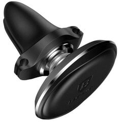 Baseus SUGX-A01 Magnetic Air Vent magnētiskais turētājs Melns (Black) cena un informācija | Auto turētāji | 220.lv
