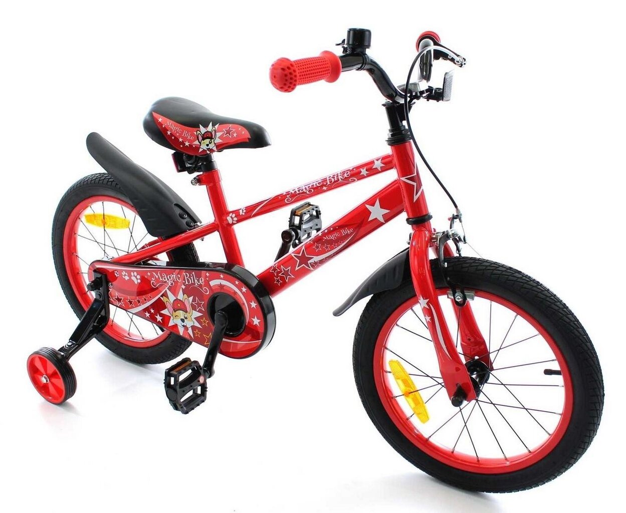 Velosipēds bērniem Magic Bike 16" 2019, sarkans cena un informācija | Velosipēdi | 220.lv