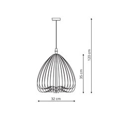 Light Prestige piekaramā lampa Frusta Big Black cena un informācija | Lustras | 220.lv