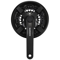 Klaņu komplekts Shimano Tourney FC TY301 6/7/8s 48/38/28T 170mm Black цена и информация | Другие запчасти для велосипеда | 220.lv