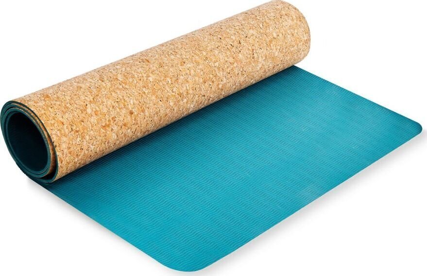 Jogas paklājiņš Spokey Savasana 180x60x0,4 cm, zils cena un informācija | Vingrošanas paklāji | 220.lv