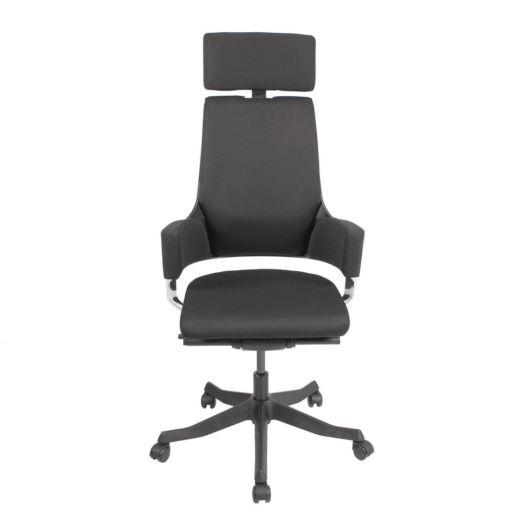 Biroja krēsls Home4You DELPHI, melns cena un informācija | Biroja krēsli | 220.lv