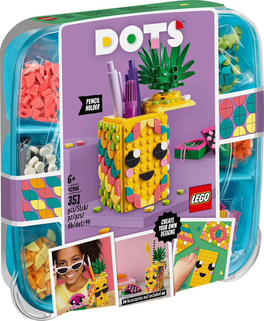 41906 LEGO® DOTS Zīmuļu turētājs - ananāss цена и информация | Konstruktori | 220.lv