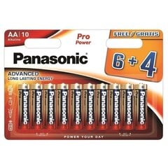 Panasonic baterijas LR6PPG/10B (6+4gab) cena un informācija | Baterijas | 220.lv