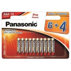 Panasonic baterijas LR03PPG/10B (6+4gab) цена и информация | Батарейки | 220.lv