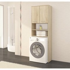 Шкафчик над стиральной машиной FIN, цвет дуба цена и информация | Шкафчики для ванной | 220.lv